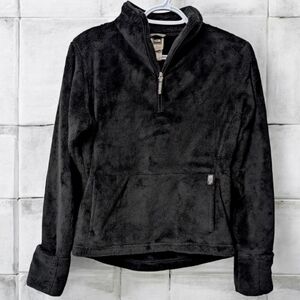 The North Face furry fleece 1/4 zip pullover sweater